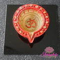 OHM Diya op plaat – Rood