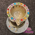 OHM Diya op spiegel – Regenboog
