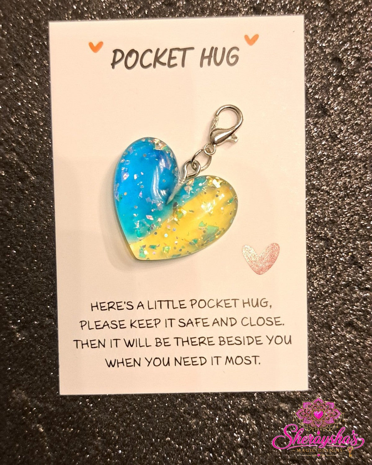 Pocket Hug – Blauw/Geel