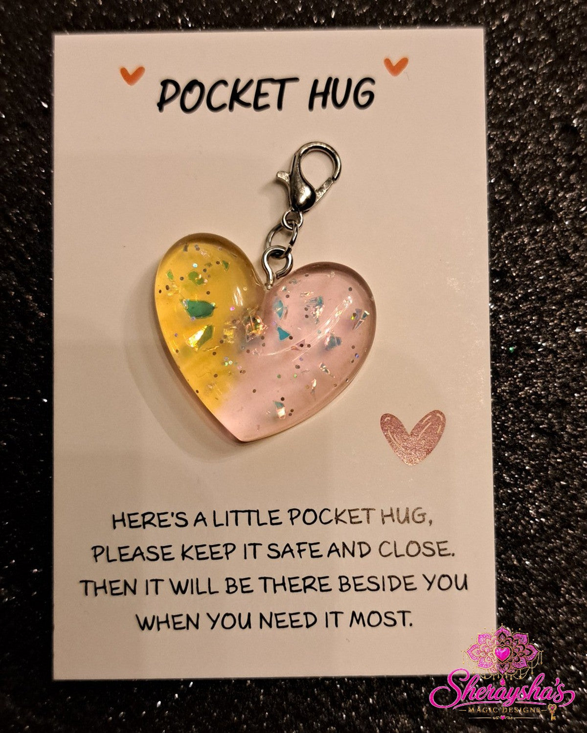 Pocket Hug – Geel/Roze