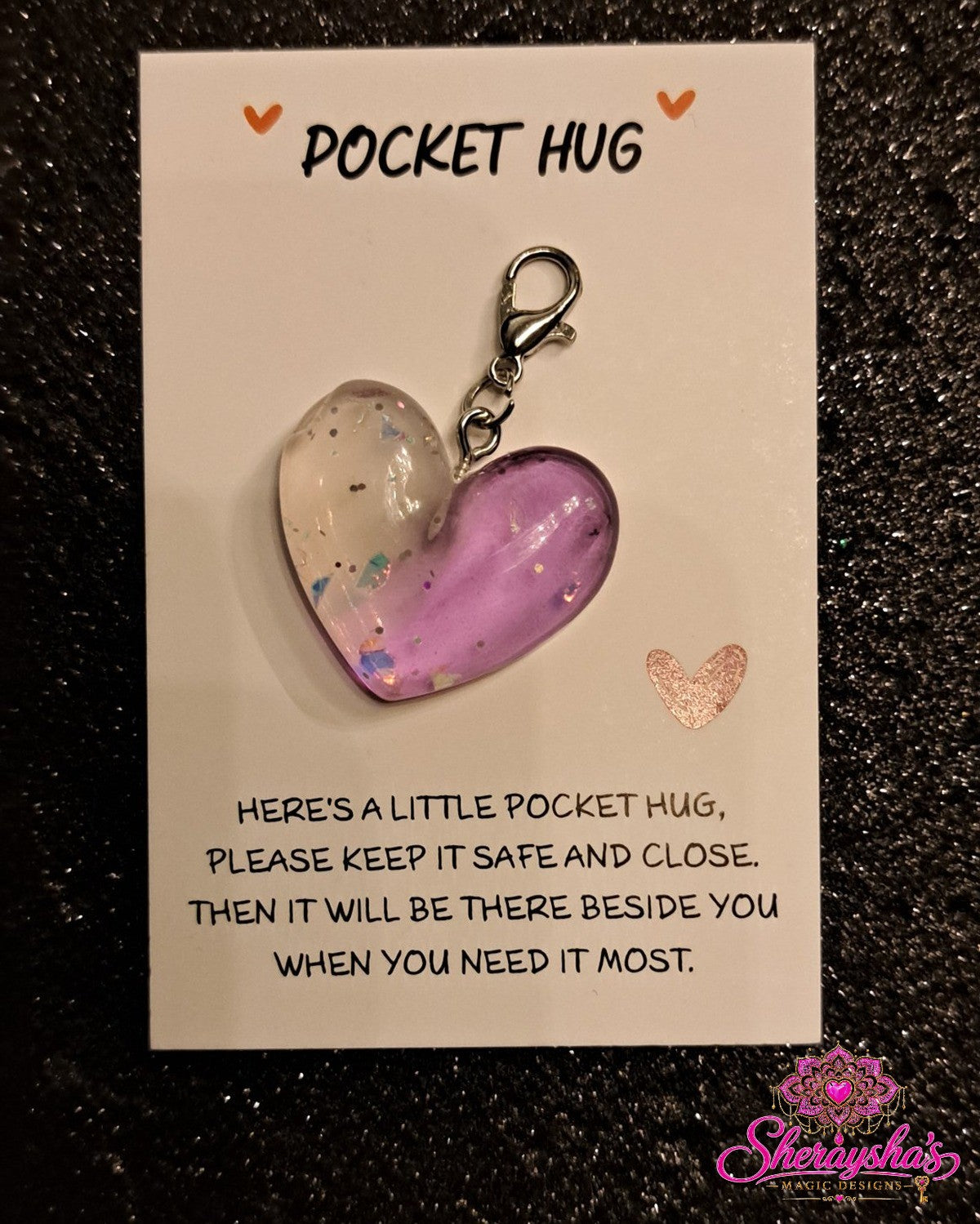 Pocket Hug – Paars/Wit