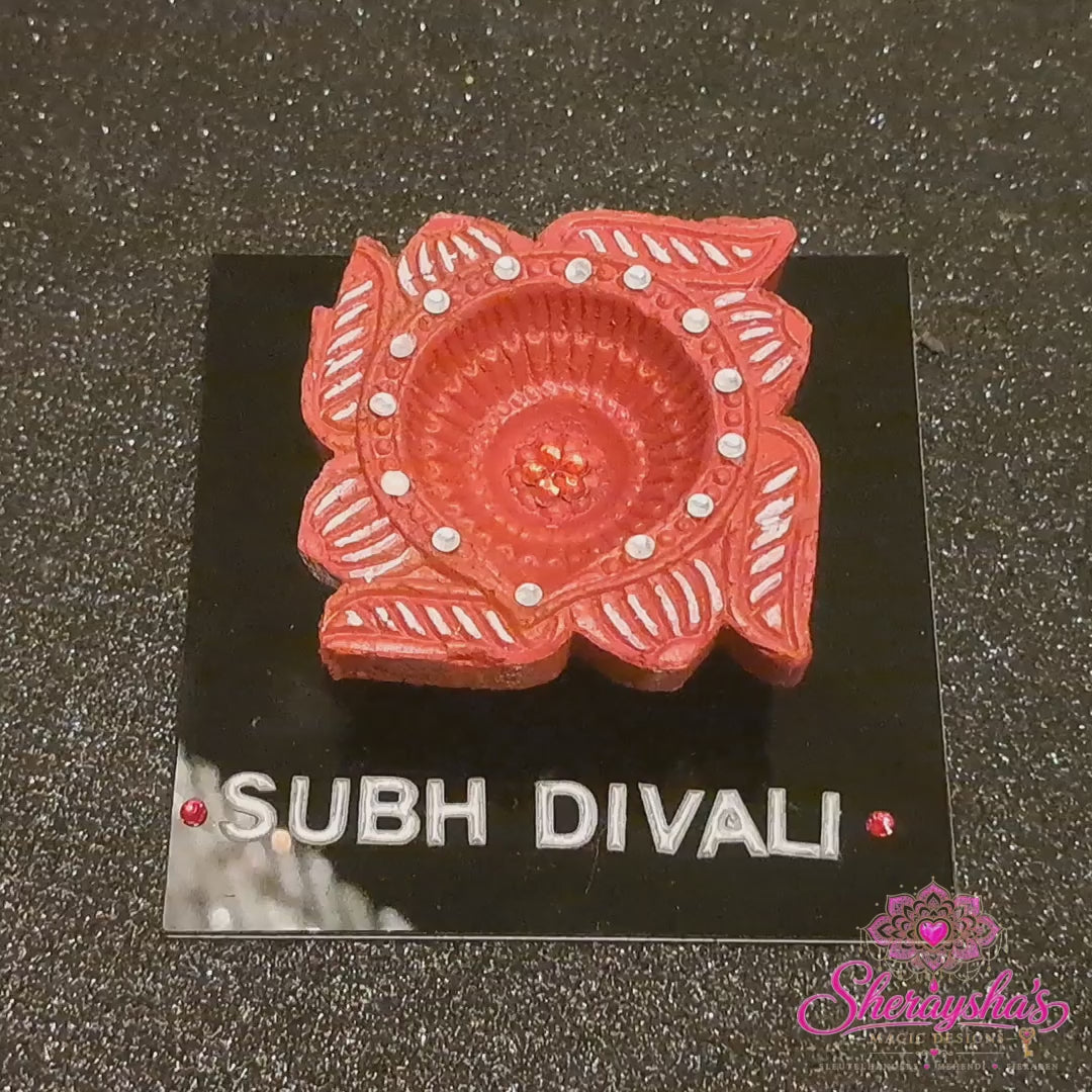 Subh Divali lotus diya – Rood